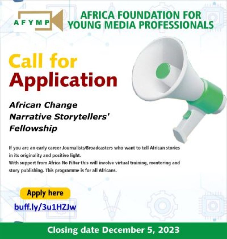 Join the African Change Narrative Storytellers’ Fellowship 2024