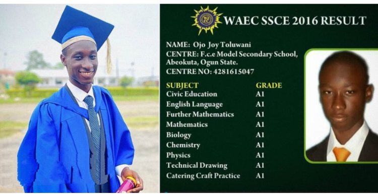 Ojo Joy Toluwani Achieves Academic Brilliance, Scores 9As in WAEC, Secures 4.73 First-Class Degree in Civil Engineering