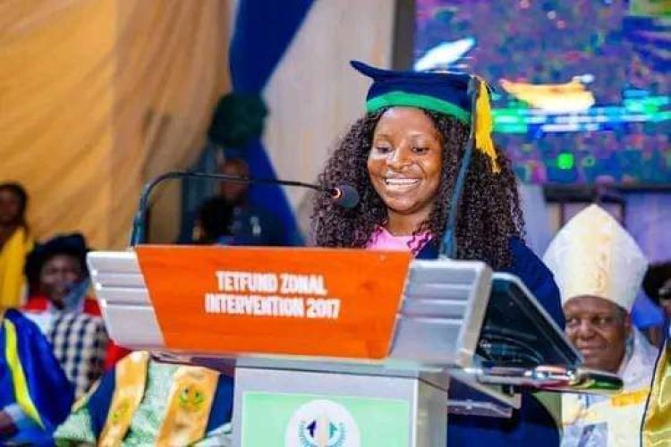 Mercy Deborah Sanyaolu The Overall Best Graduating student of Tai Solarin University Of Education(TASUED) 2022/23 Set To Receive Two Million Naira(₦2,000,000)