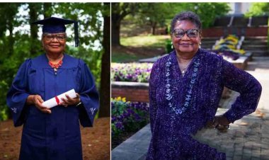 Inspiring Journey: 78-Year-Old Vivian Cunningham Graduates with Bachelor's Degree, Eyes Master's