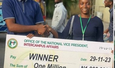 Brilliant Student Inioluwa Ogundele Clinches Victory in National Spelling Bee, Secures ₦1 Million Cash Prize