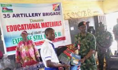 Nigerian Army donates educational materials to Ogun secondary school