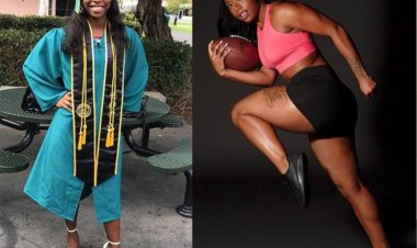 Trailblazer Toni Harris Graduates with Four Degrees after Pioneering US Football Scholarship