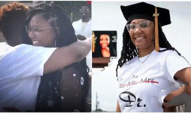 Billboard Celebration for 30-Year-Old African-American, Kristine Smalls, on Achieving PhD in Psychology
