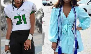 24-year-old Lady who became the first-ever woman to win US football scholarship graduates with 4 degrees