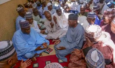 BOSU VC, Prof Umar Kyari Sandabe Pay A Condolence Visit to the Family of Late Talba Zanna Laisu