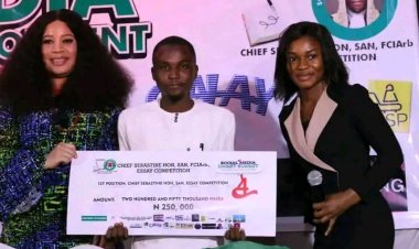 Outstanding Victory for BUK Student in Chief Sebastine National Essay Competition