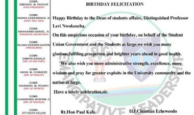 ABSU SUG Radiates Joy in Grand Celebration of Dean's Birthday