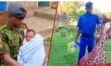 Kenyan Policeman Benjamin Mulei Muswii's Act of Kindness Goes Viral: Caring for Child During Mother's Exam