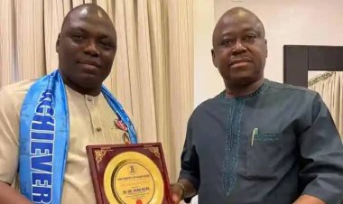 UNIMAID National Alumni Association Honors Taraba State Governor Dr. Agbu Kefas with Merit Award