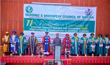 NMCN inducts 212 Nursing graduates of MAAUN Niger