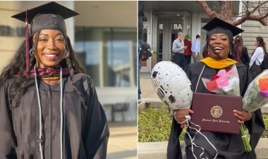After suffering 3 rejections, brilliant Nigerian lady finally bags masters degree with distinctions at US university