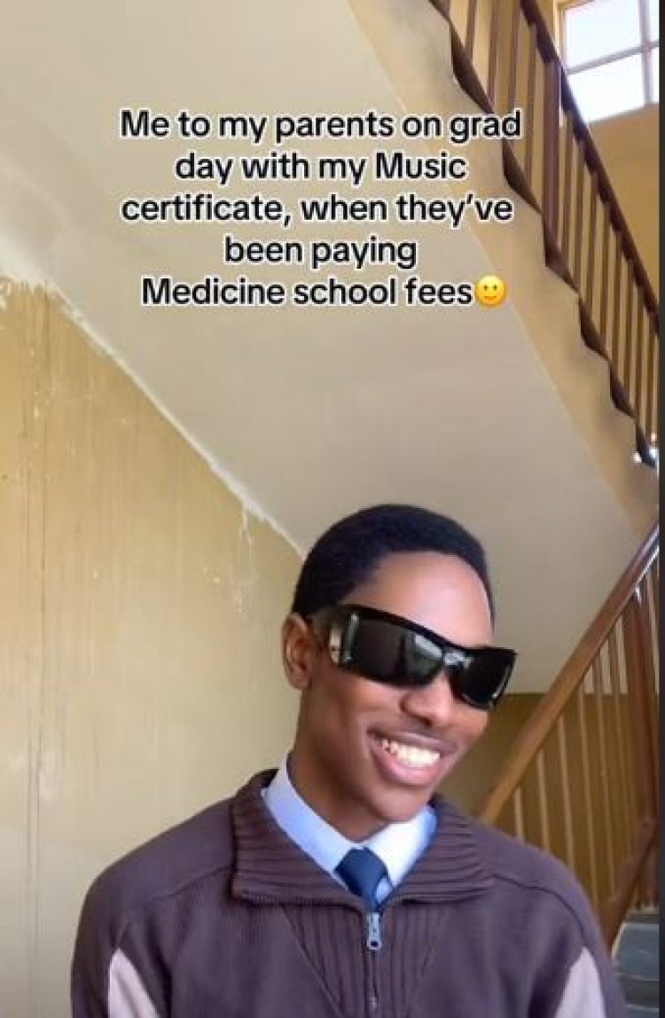 Paul Okolugbo: Young Man Who Transferred From Medicine to Music, Graduates With First Class