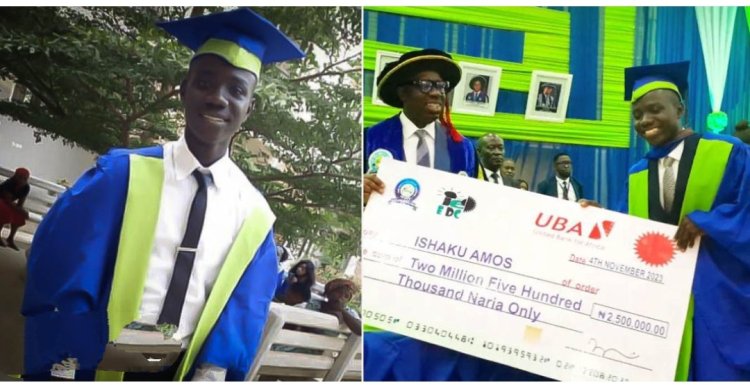 Triumph Over Adversity: Ishaku Amos Emerges as Best Graduating Student