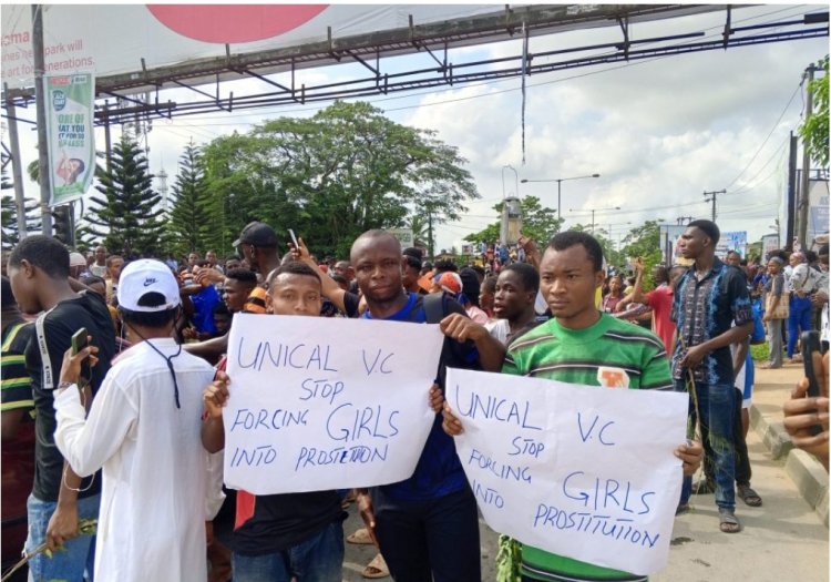 UNICAL Students Protest 100% Tuition Fee Hike, Campus Activities Disrupted