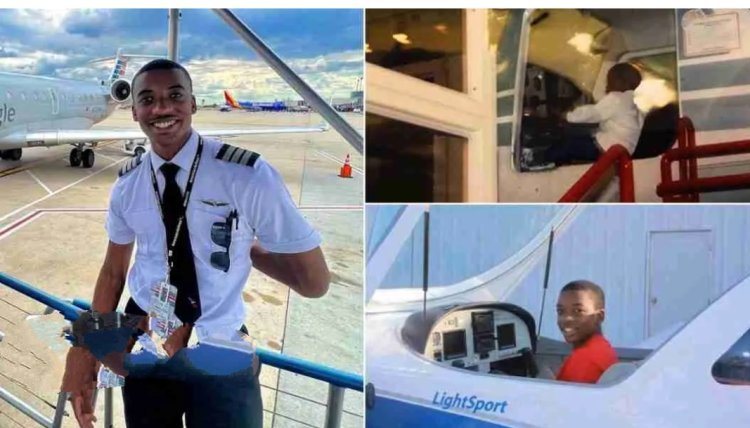 Determined Young American Achieves Childhood Dream, Becomes Pilot After 11-Year Journey