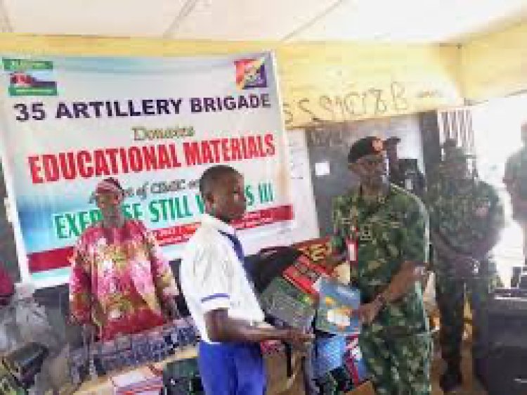 Nigerian Army donates educational materials to Ogun secondary school