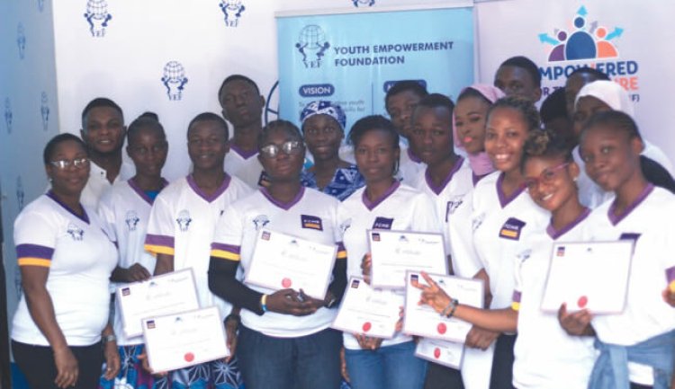 Youth Empowerment Foundation Graduates 100 Youths in Vocational Training Scheme