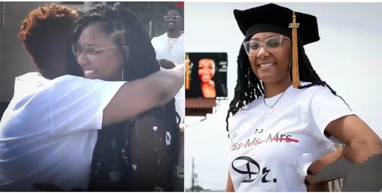 Billboard Celebration for 30-Year-Old African-American, Kristine Smalls, on Achieving PhD in Psychology