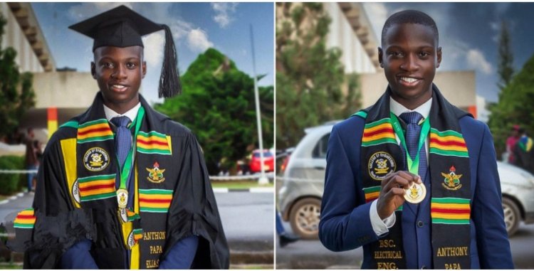 Brilliant African Man Excels in Electrical Engineering, Attains First-class Honors at Kwame Nkrumah University
