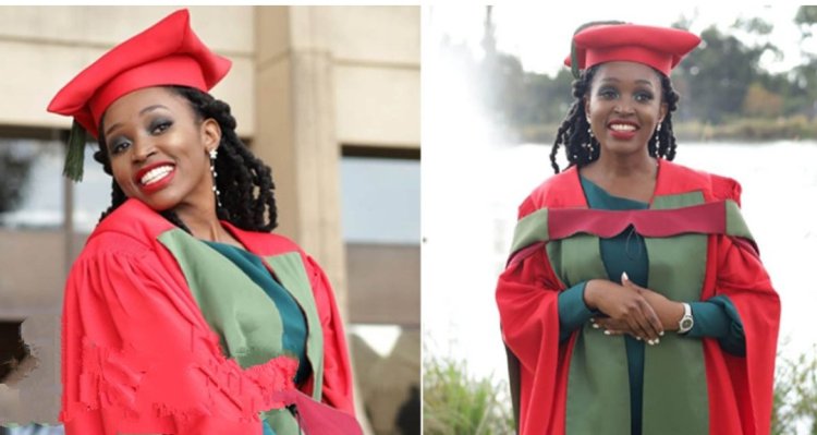 After suffering 5 rejections, young African Lady finally bags PhD in Microbiology