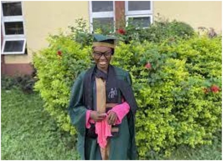 From Unintelligent to Unprecedented: 21-Year-Old Overcomes Odds to Emerge as Achievers University's Best Graduating Student
