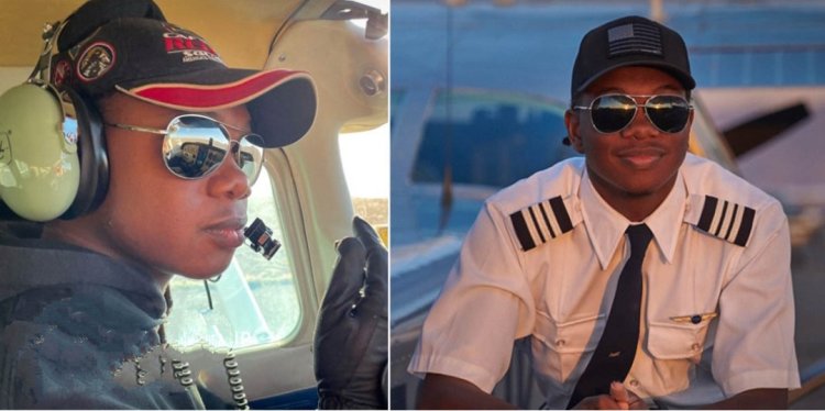 17-year-old boy makes history as the youngest black pilot in the USA NEWS