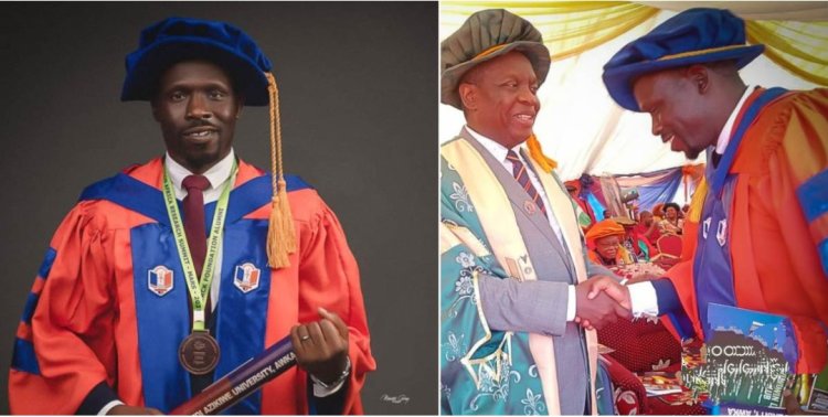 Brilliant Nigerian Man Jude Okoye Attains PhD in Cell Biology, Triumphs Over Adversities