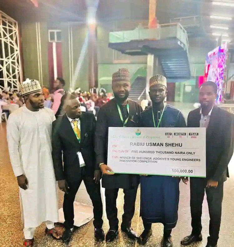 ATBU Graduate Emerges Overall Winner at Young Engineers Innovation Competition 2023