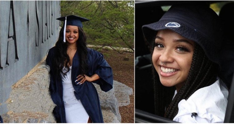 Young Lady Graduates as Aerospace Engineer, Sole Black Graduate in Set