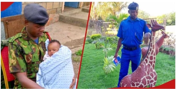 Kenyan Policeman Benjamin Mulei Muswii's Act of Kindness Goes Viral: Caring for Child During Mother's Exam