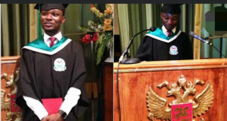 Nigerian Student Victor Olalusi Makes History with Perfect 5.0 GPA in Russia