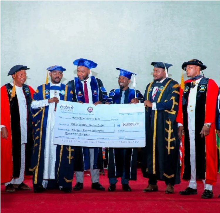 President MAAUN Group of Universities donates N50m to IHERIS Varsity