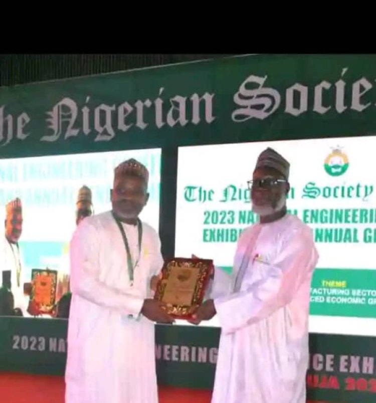 ATBU Professor Engr. Y.S. Haruna FNSE Honored as Fellow of the Nigerian Society of Engineers