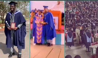 "I Wish This Day Never Ends": Brilliant Boy Celebrated for Emerging Best Graduating Student