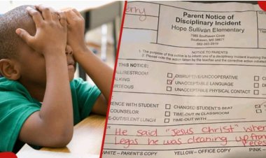 School Disciplines Pupil for Uttering "Bad Word" - Parents Express Shock