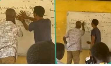 "No Gree For Anybody" - Student Corrects Lecturer in Class, Sparks Laughter and Online Reactions