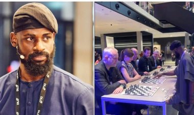 Nigerian Chess Maestro Tunde Onakoya Triumphs in Simultaneous Match Against 10 Players