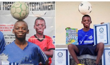 Exceptional 14-year-old boy Chinonso Eche Who Set 5 Guinness Records in Football Rewarded With Full University Scholarship