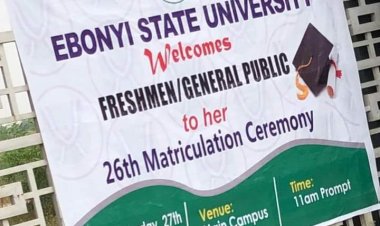EBSU Extends Warm Invitation to All for 26th Matriculation Ceremony