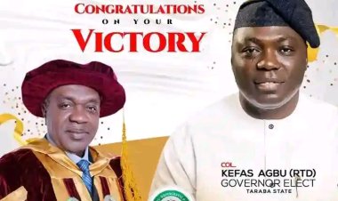 Taraba State University Celebrates Governor Agbu Kefas' Victory at the Supreme Court