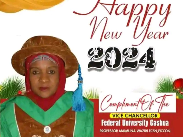 Federal University Gashua Wishes All a Joyous New Year 2024