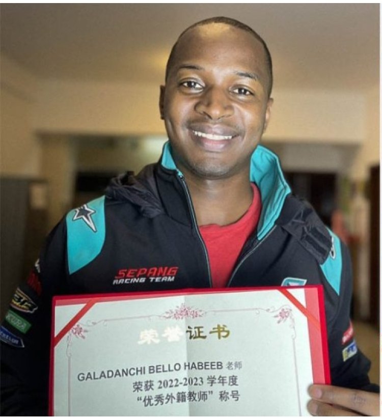 Nigerian-American Bello Galandanchi Wins Teacher of the Year in China