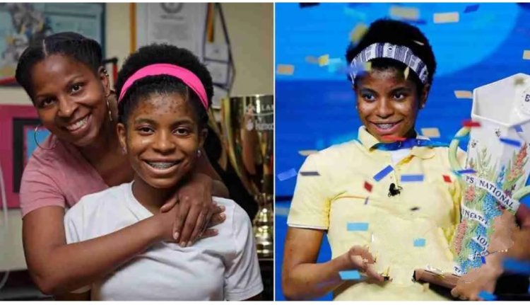 14-year-old brilliant girl emerges first-ever African American to win spelling bee competition, bags multiple scholarships