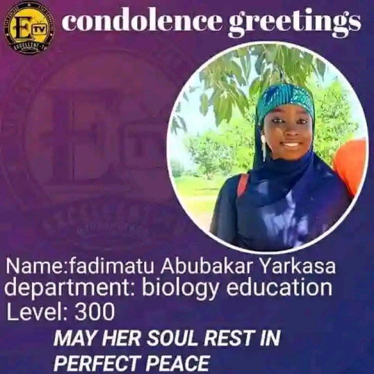 MAUTECH Mourns the Passing of Fadimatu Abubakar Yarkasa, Level 300 Biology Education Student