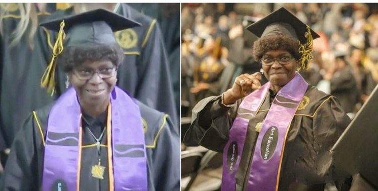 Gloria Stowers, Aged 70, Achieves Lifelong Dream, Graduates with Bachelor's Degree from Kennesaw State University