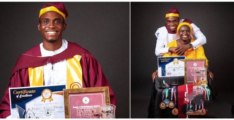 Academic Excellence: Hakeem Ashamu Onitọlọ Emerges Best Graduating Student with 4.83/5.00 CGPA, Wins Double Awards