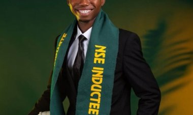 Young man graduates as a first-class Telecommunications Engineer, wins best student award