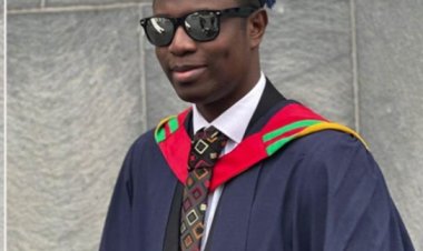 Young Nigerian Man Overcomes Vision Loss, Secures Scholarship, and Earns Master's Degree at UK University