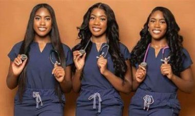 23-year-old History-Making Triplets Earn Nursing Degrees Side by Side